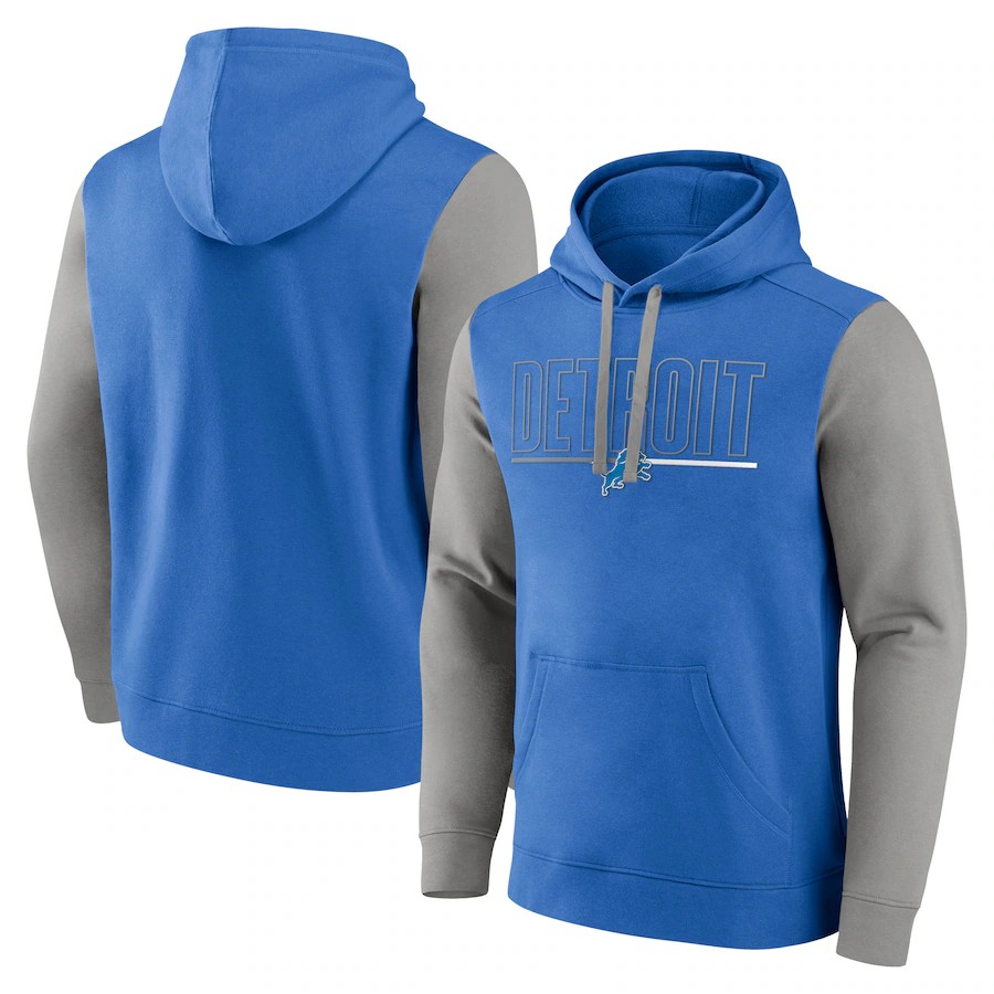 Men Detroit Lions blue style 234 NFL 2024 hoodie